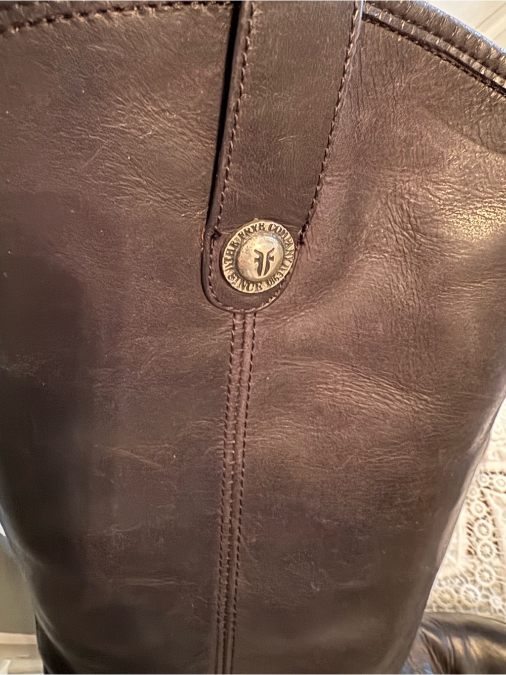 Frye Melissa tall boots Black Leather Sz 8 - Picture 4 of 7